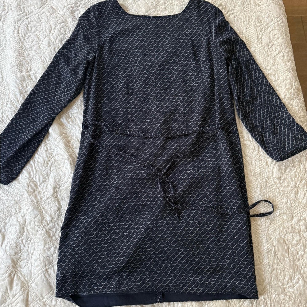 Armani Exchange Navy Patterned Dress